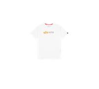 Alpha Industries Alpha Label Puff Print T-Shirt Camisetas Talla M - Blanco