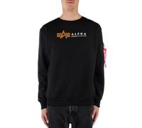 ALPHA INDUSTRIES Alpha Label - Sudadera para Hombre, Color Negro Negro S