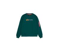 ALPHA INDUSTRIES Sudadera amarillo oscuro / petróleo / blanco, Talla M
