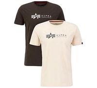 ALPHA INDUSTRIES Camiseta marfil / gris oscuro M marfil / gris oscuro