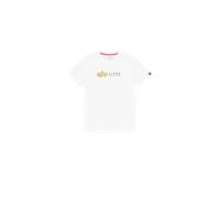 Alpha Industries Alpha Label T-Shirt Camisetas Talla L - Blanco