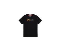 ALPHA INDUSTRIES Camiseta marrón claro / negro / blanco, Talla M