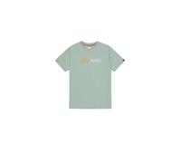 Alpha Industries Alpha Label T-Shirt para Hombre Frost Green 3XL