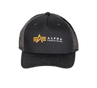 ALPHA INDUSTRIES Gorra miel / negro / blanco, Talla 55-60