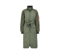 Alpha Industries ALS Teddy Coat Chaqueta de invierno para mujer Sage-Green
