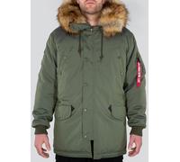 Alpha Industries Arctic Discoverer Chaqueta, verde, tamaño S para Hombres