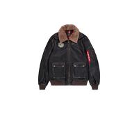 Alpha Industries B-15 Custom Leather Chaquetas bomber Talla 3XL - Marrón vintage