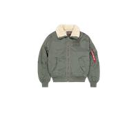 ALPHA INDUSTRIES Chaqueta de entretiempo 'B15-3 TT' verde oscuro / blanco cáscara de huevo XL verde oscuro / blanco cáscara de huevo