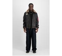 Alpha Industries B-15 Leather Custom Vintage Brown Talla: S | Chaquetas de Cuero Outlet | Hombre | Marrón