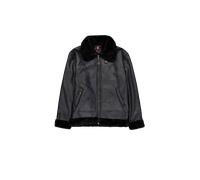 Alpha Industries B-3 Faux Leather Chaquetas de cuero Negro