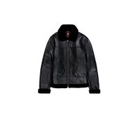 Alpha Industries B-3 Leather Chaquetas de cuero Negro