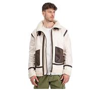 Alpha Industries B-3 Arctic Leather Jacket Chaquetas para hombres Talla L - Blanco