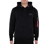 ALPHA INDUSTRIES Back Camo Print Sudadera, Negro (Black/White Camo-615), M para Hombre