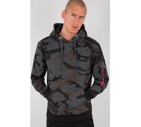 Alpha Industries Back Print Camo sudadera con capucha, negro-multicolor, tamaño XS para Hombres