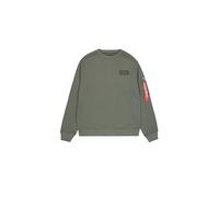 Alpha Industries Back Print Crewneck Sudadera para Hombre Dark Olive XS