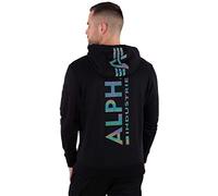 Sudadera con capucha Alpha Industries Back Print Rainbow Refl.Print L