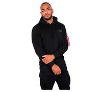 ALPHA INDUSTRIES Back Print Sudadera, Negro (Black-03), XXL para Hombre