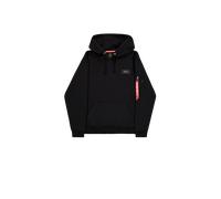 Alpha Industries Backprint Camo Print Hoodie Sudaderas con capucha Talla S - Negro/Woodland Camuflaje