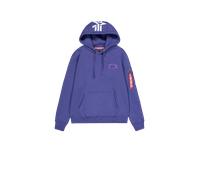 Alpha Industries Backprint Hoodie Sudaderas con capucha Talla M - Púrpura