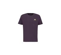 Alpha Industries Backprint T Camiseta, Plum, L para Hombre