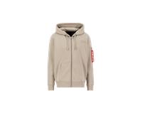 Alpha Industries Backprint Zip Hoodie Sudaderas con capucha Talla 3XL - Beige