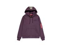 Alpha Industries Backprint Zip Hoodie Sudaderas con capucha Talla L - Ciruela