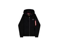ALPHA INDUSTRIES Sudadera con cremallera rojo / negro M rojo / negro