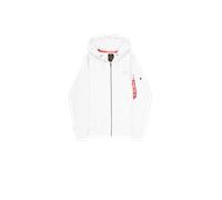 Alpha Industries Backprint Zip Hoodie Sudaderas con capucha Talla XL - Blanco
