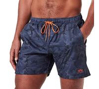 ALPHA INDUSTRIES Basic Bañador, Multicolor (Black Camo-125), L para Hombre