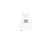 Alpha Industries Basic BB Big Logo Tank Camisetas de tirantes Talla M - Blanco