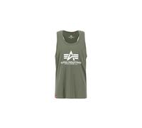 Alpha Industries Basic BB Big Logo Tank Camisetas de tirantes Talla XL - Verde