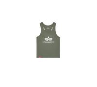 Alpha Industries Basic BB Big Logo Tank Camisetas de tirantes Verde