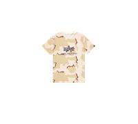 Alpha Industries Basic Big Logo Camo T-Shirt Camisetas Talla M -
