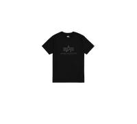 Alpha Industries Basic Big Logo Carbon T-Shirt Camisetas Talla L - Negro