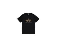 Alpha Industries Basic Big Logo Effect Print T-Shirt Camisetas Talla S - Negro