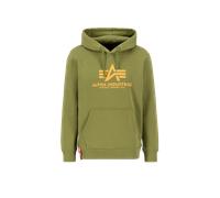 Alpha Industries Basic Big Logo Hoodie Sudaderas con capucha Talla 2XL - Verde musgo