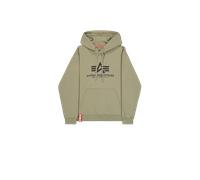 Alpha Industries Basic Big Logo Hoodie Sudaderas con capucha Talla 2XL - Verde oliva