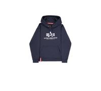 Alpha Industries Basic Big Logo Hoodie Sudaderas con capucha Talla L - Azul marino