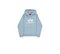 Alpha Industries Basic Big Logo Hoodie Sudaderas con capucha Talla L - Gris azul