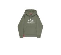 Alpha Industries Basic Big Logo Hoodie Sudaderas con capucha Talla L - Verde