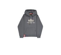 Alpha Industries Basic Big Logo Hoodie Sudaderas con capucha Talla M - Gris oscuro