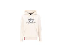 Alpha Industries Basic Big Logo Hoodie Sudaderas con capucha Talla S - Blanco