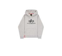 Alpha Industries Basic Big Logo Hoodie Sudaderas con capucha Talla S - Gris
