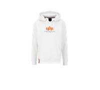 Alpha Industries Basic Big Logo Rubber Hoodie Sudaderas con capucha Talla 2XL - Blanco