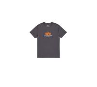 Alpha Industries Basic Big Logo Rubber T-Shirt Camisetas Talla S - Gris