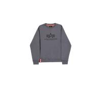 Alpha Industries Basic Big Logo Sweatshirt Sudaderas Talla L - Gris oscuro/Negro