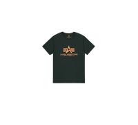 Alpha Industries Basic Big Logo T-Shirt Camisetas Talla 2XL - Verde gasolina