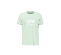 Alpha Industries Basic Big Logo T-Shirt Camisetas Talla 2XS - Verde menta