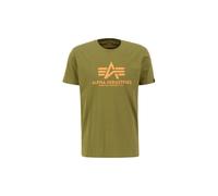 Alpha Industries Basic Big Logo T-Shirt Camisetas Talla 3XL - Verde musgo