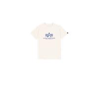 ALPHA INDUSTRIES Camiseta azul / blanco, Talla L